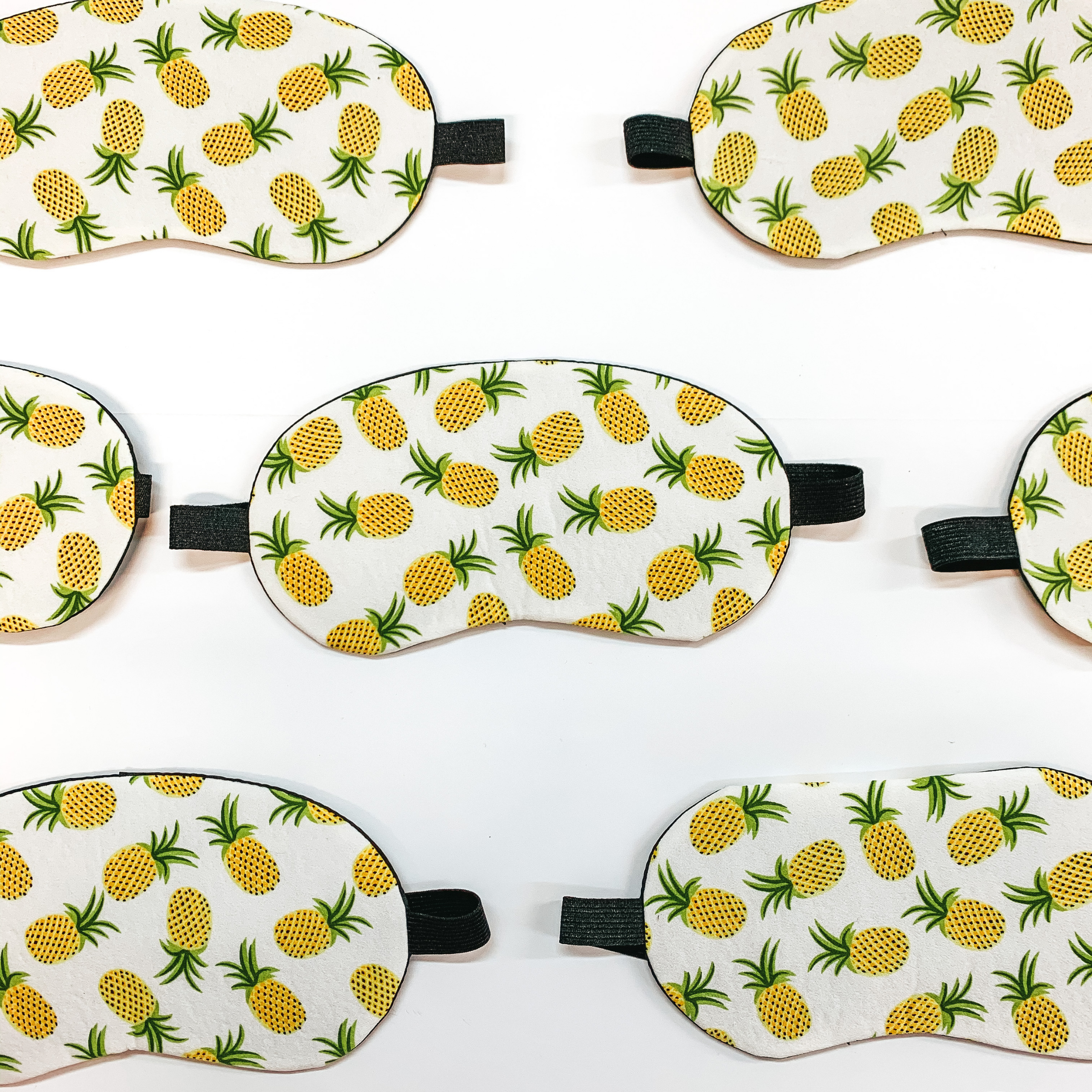 Buy 3 for $10 | Sleep Eye Covers in Assorted Pineapple Prints - Giddy Up Glamour Boutique