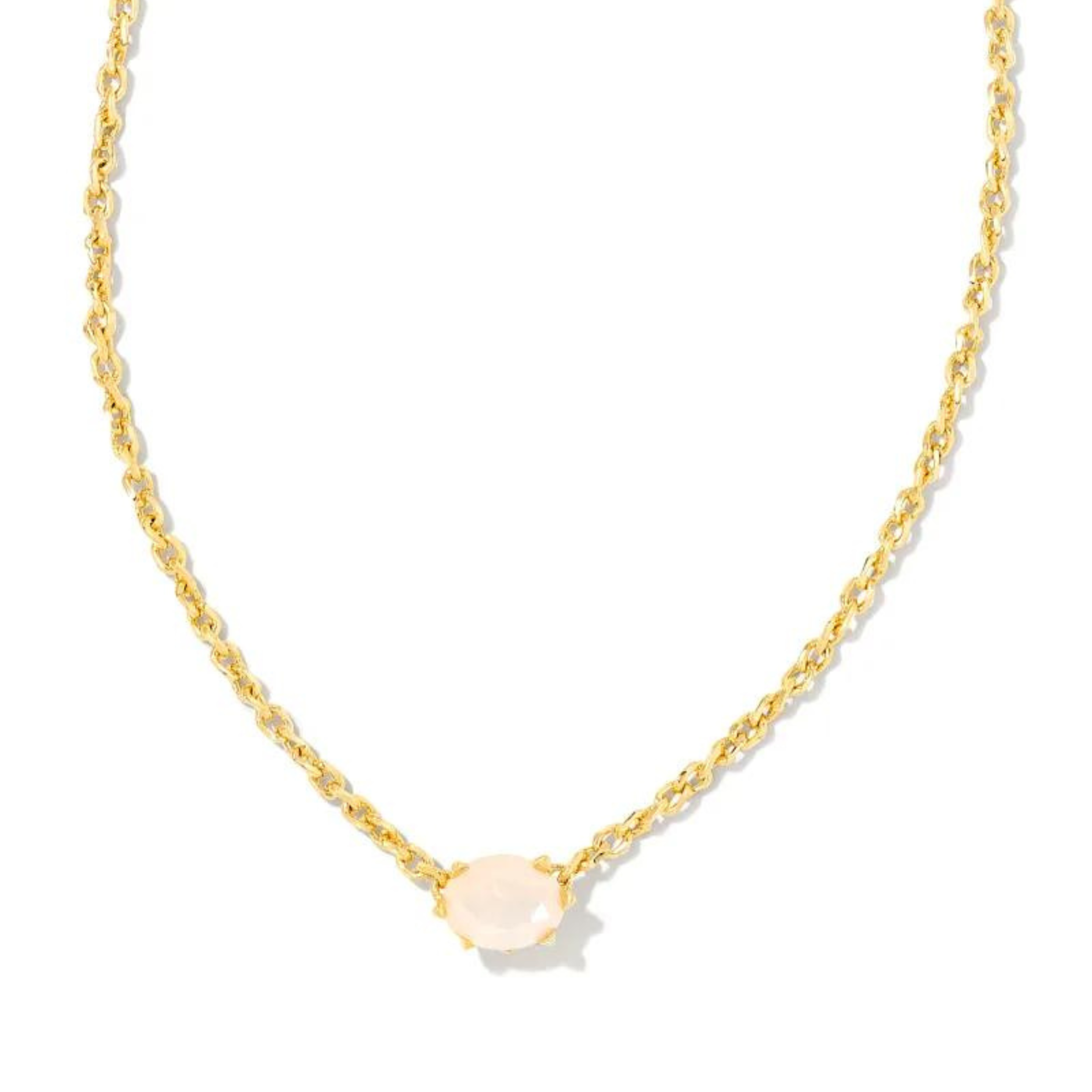 Kendra Scott | Cailin Gold Pendant Necklace in Champagne Opal Crystal - Giddy Up Glamour Boutique