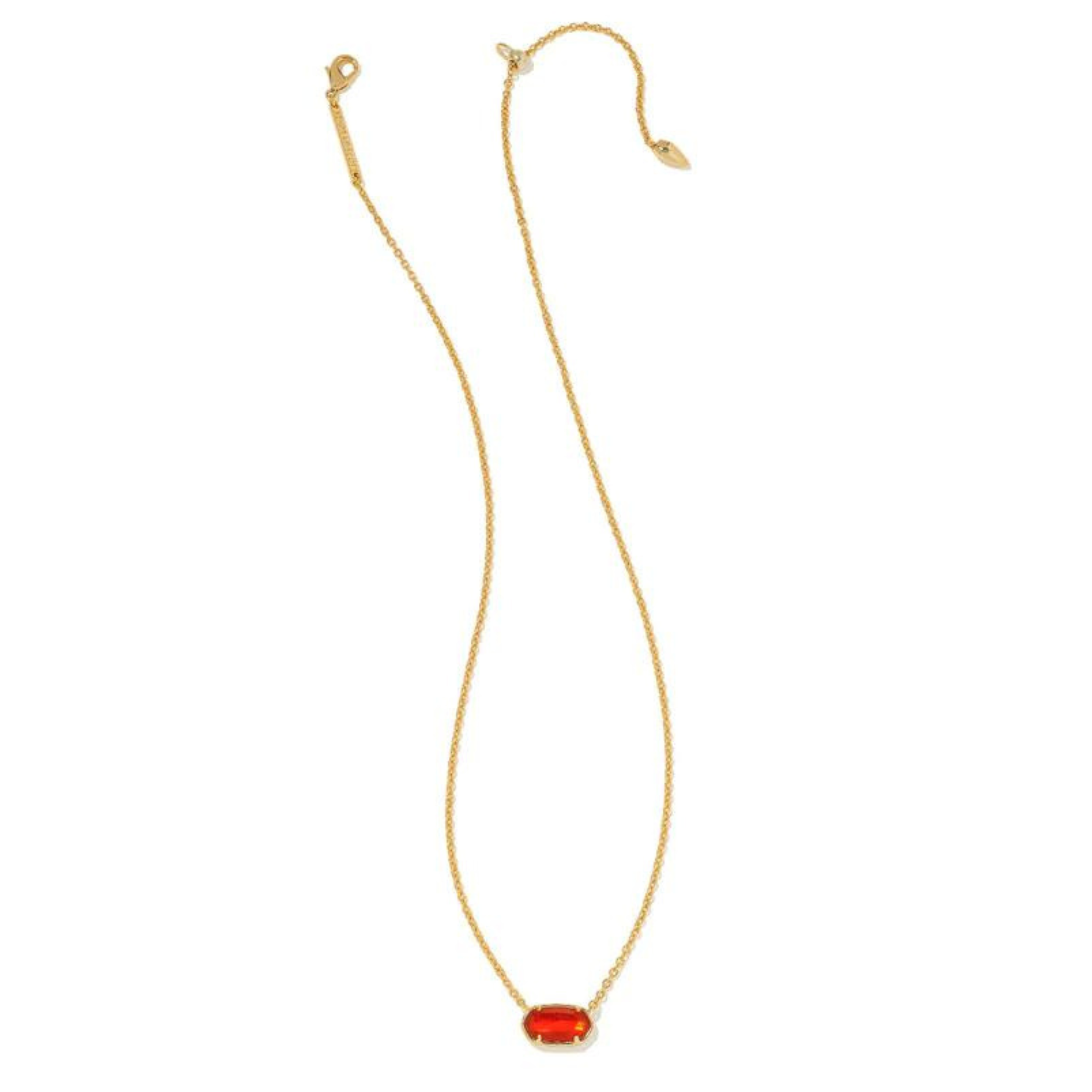 Kendra Scott | Grayson Gold Pendant Necklace in Red Illusion - Giddy Up Glamour Boutique