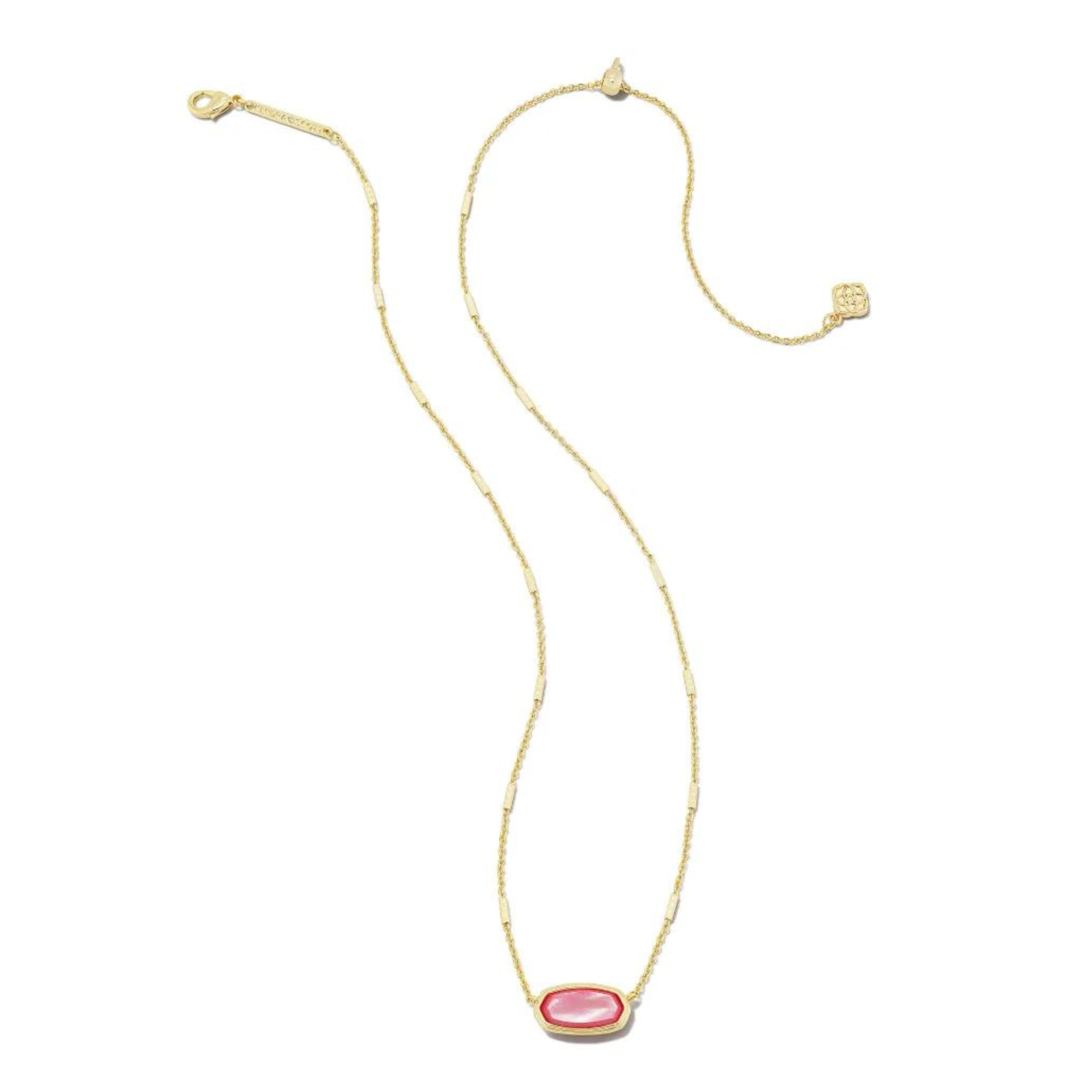 Kendra Scott | Framed Elisa Gold Short Pendant Necklace in Peony Mother-of-Pearl - Giddy Up Glamour Boutique
