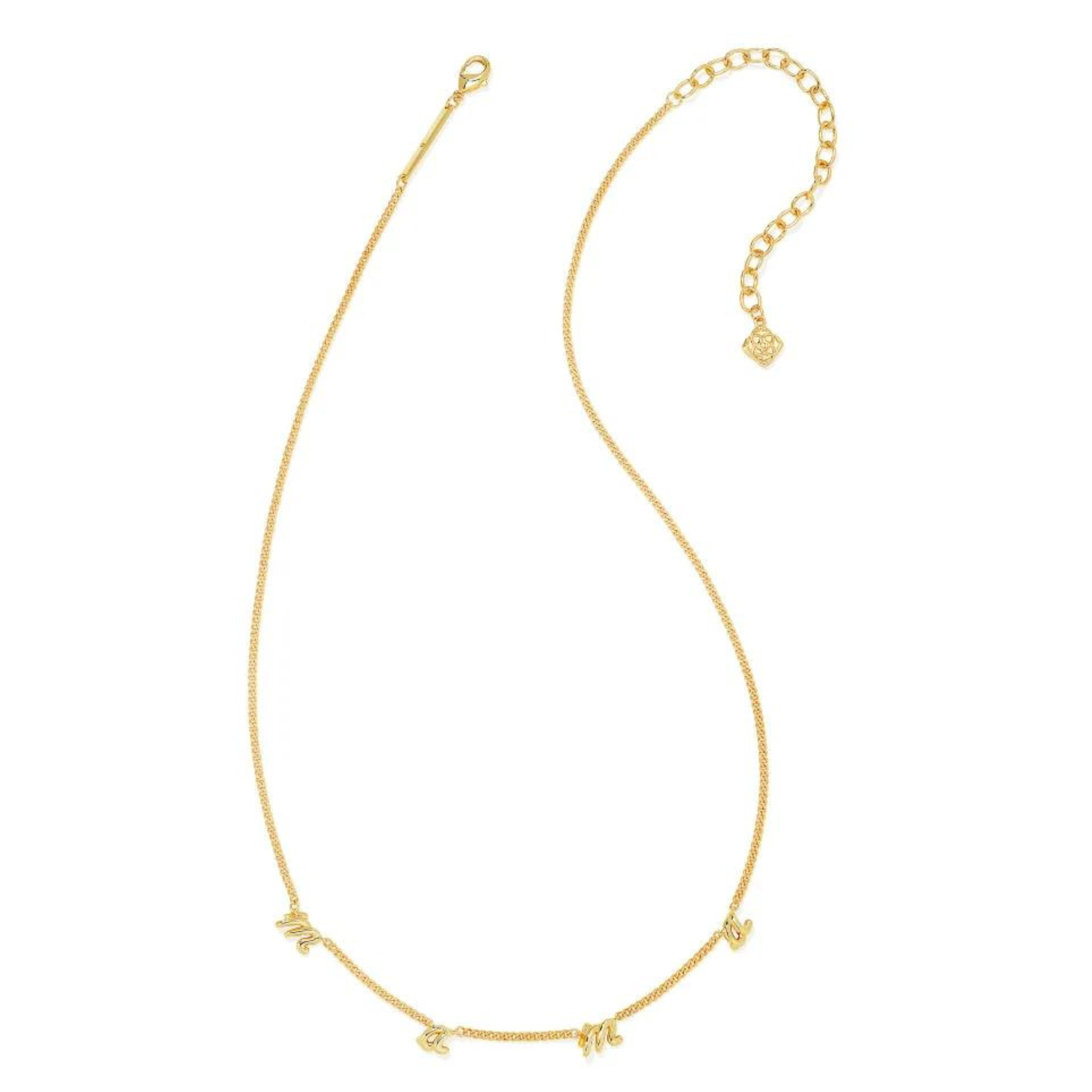Kendra Scott | Mama Script Strand Necklace in Gold - Giddy Up Glamour Boutique