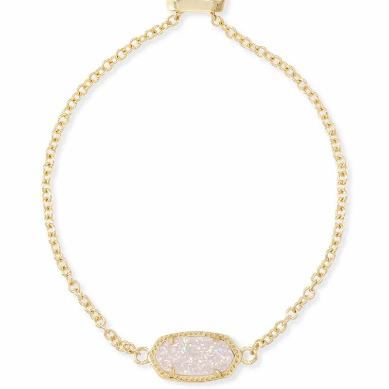 Kendra Scott Elaina Gold Adjustable Chain Bracelet in Iridescent