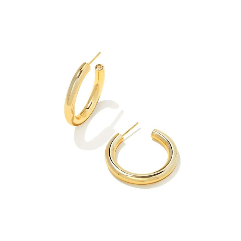 Kendra Scott | Colette Hoop Earrings in Gold - Giddy Up Glamour Boutique