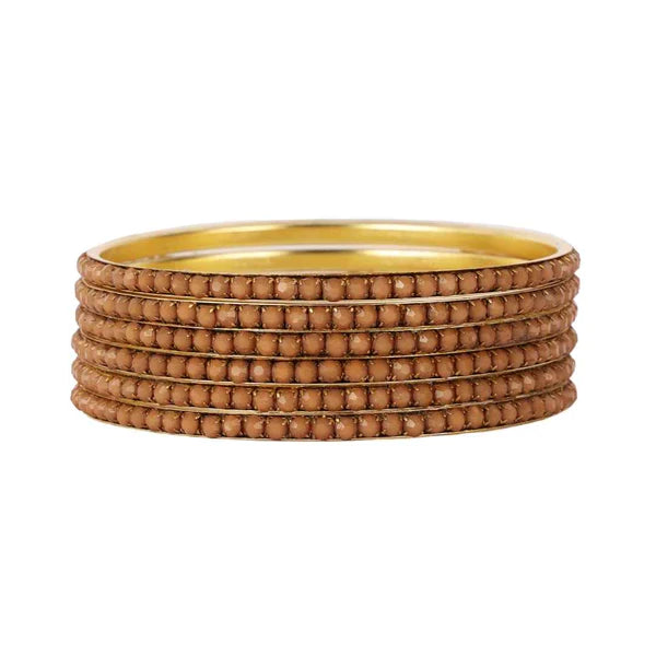 BuDhaGirl | Set of Six | Devi Bangles in Caramel - Giddy Up Glamour Boutique