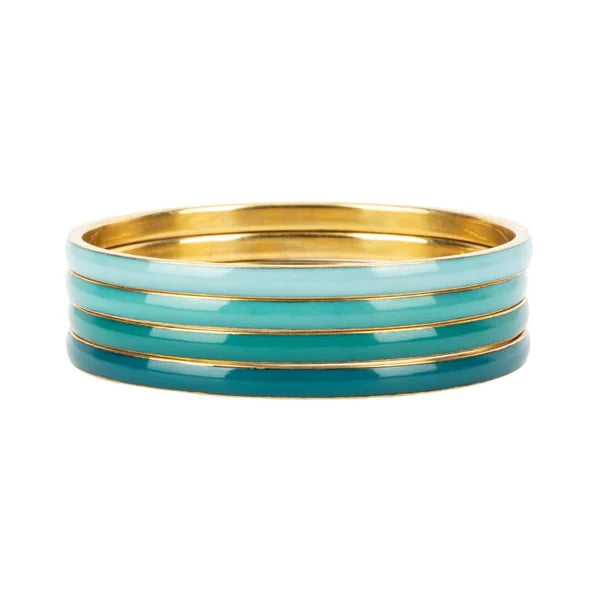 BuDhaGirl | Set of Four | Krishna Bangles in Caribe - Giddy Up Glamour Boutique