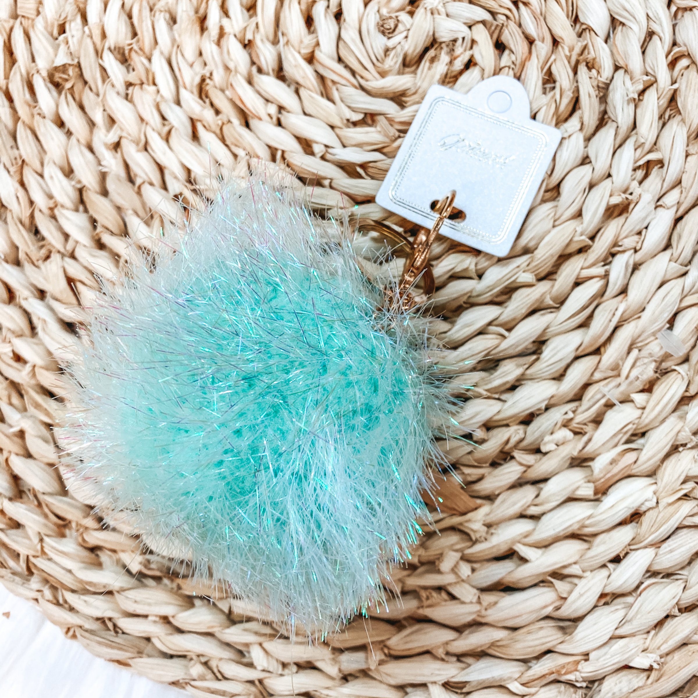 Buy 3 for $10 | Puff Ball Tinsel Keychains - Giddy Up Glamour Boutique