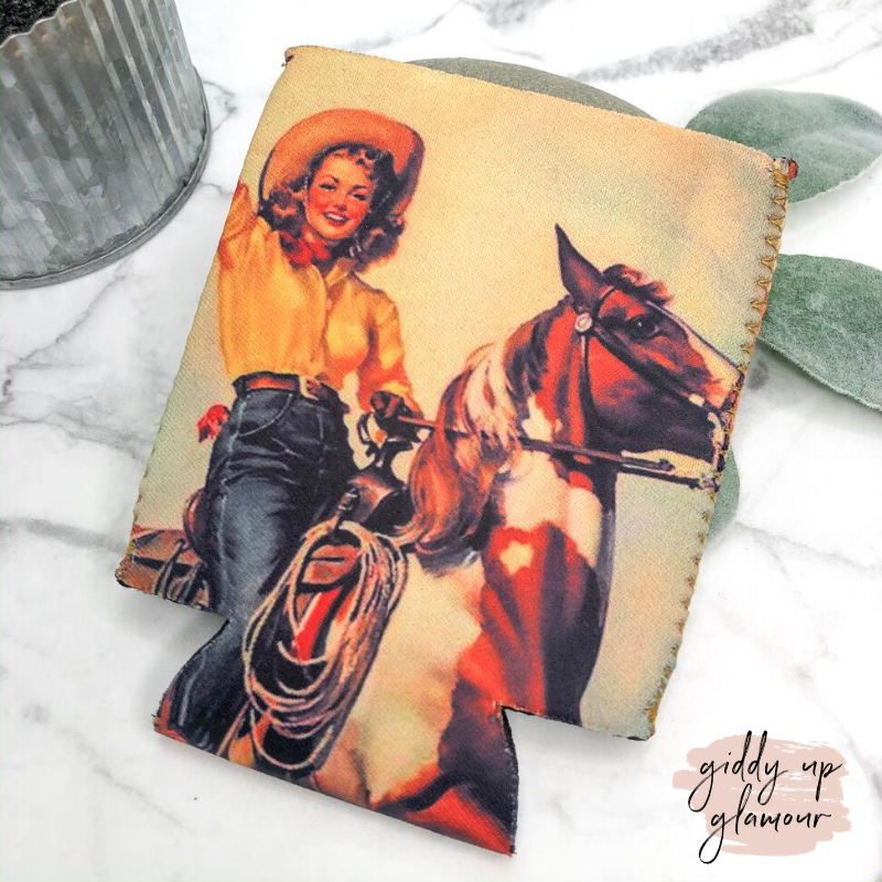 Classic Cowgirl Koozie - Giddy Up Glamour Boutique