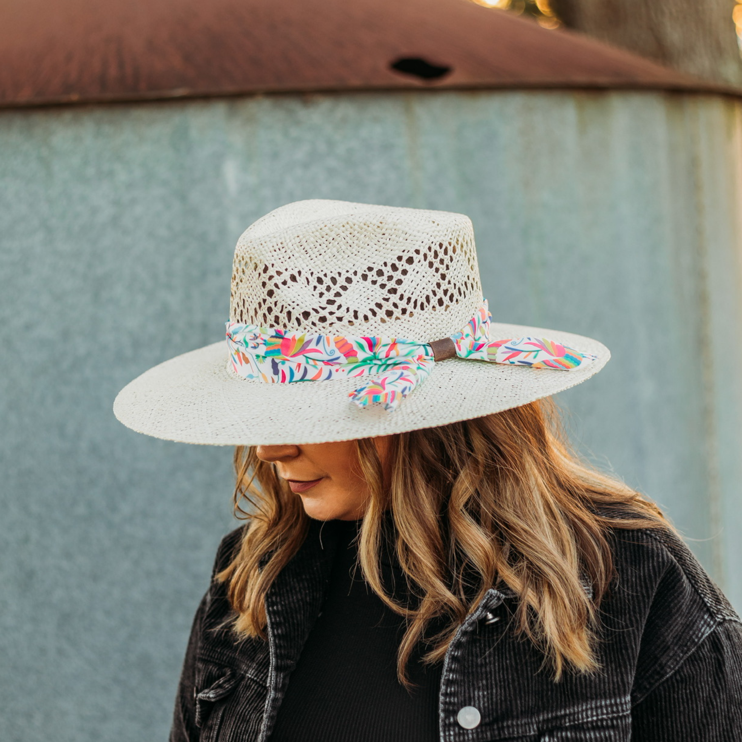 Charlie 1 Horse | Spirit Animal Straw Stiff Brim Hat with Colorful Band - Giddy Up Glamour Boutique