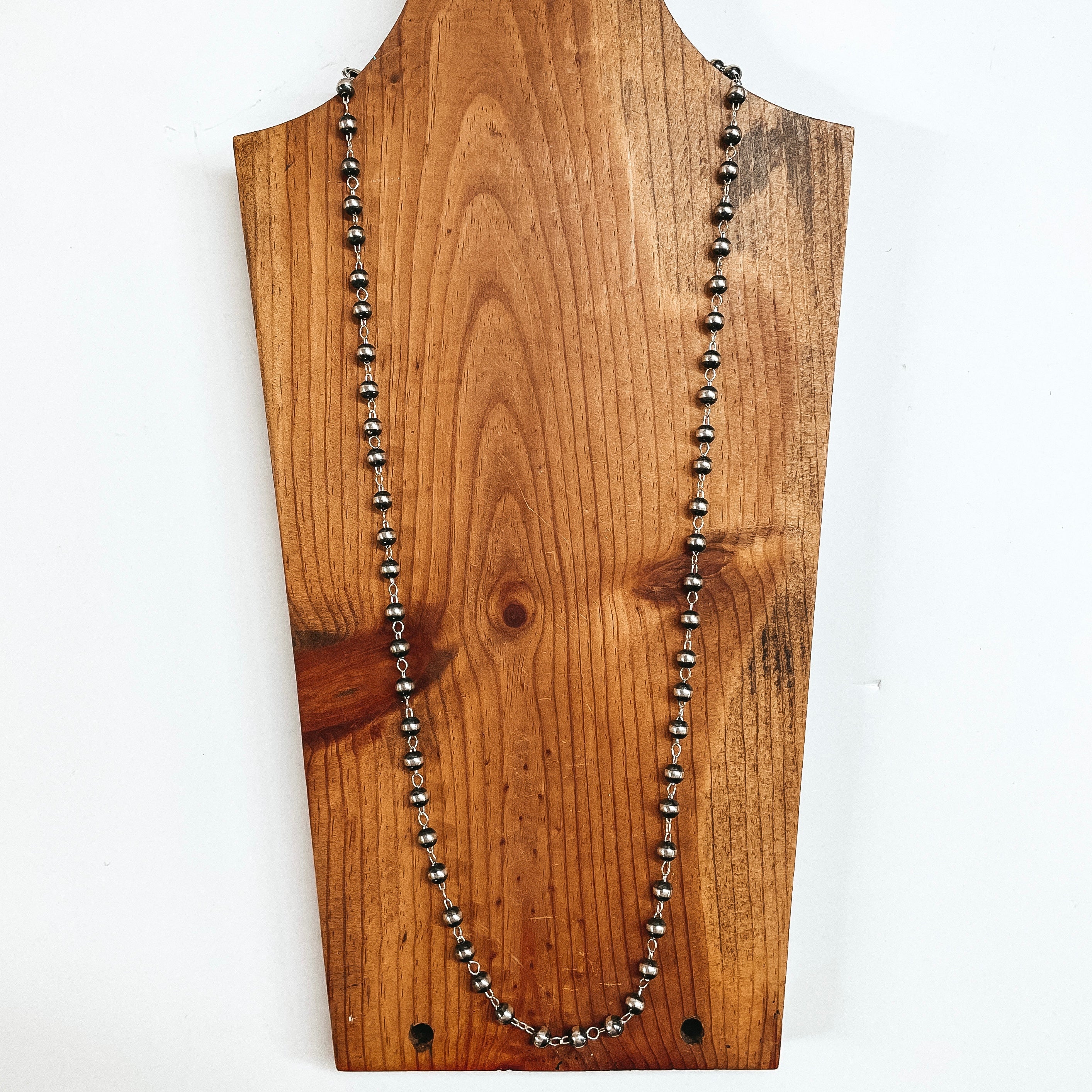 Navajo | Navajo Handmade Chain Link Pearl Necklace - Giddy Up Glamour Boutique