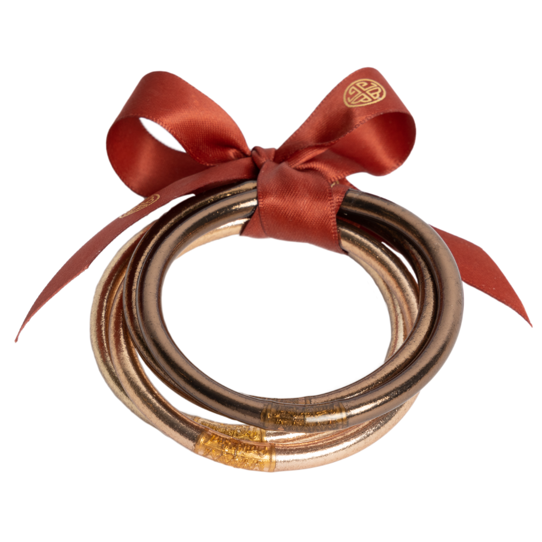 BuDhaGirl | Set of Four | All Weather Bangles in Fawn - Giddy Up Glamour Boutique