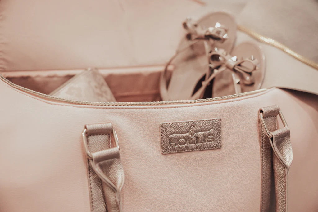 Hollis | Lux Weekender Bag in Blush - Giddy Up Glamour Boutique