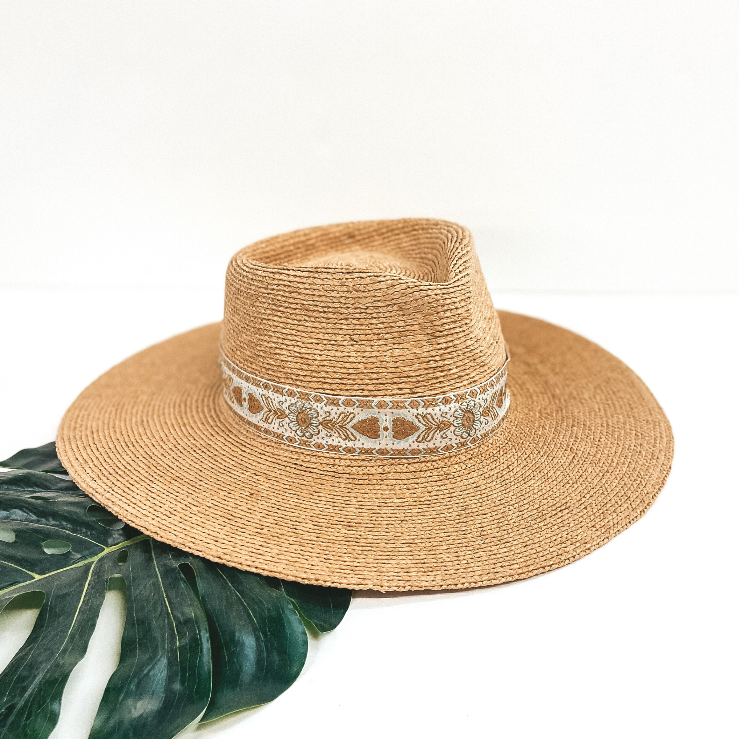 Lack of Color | Indio Special Straw Hat with Vintage Ribbon Band - Giddy Up Glamour Boutique