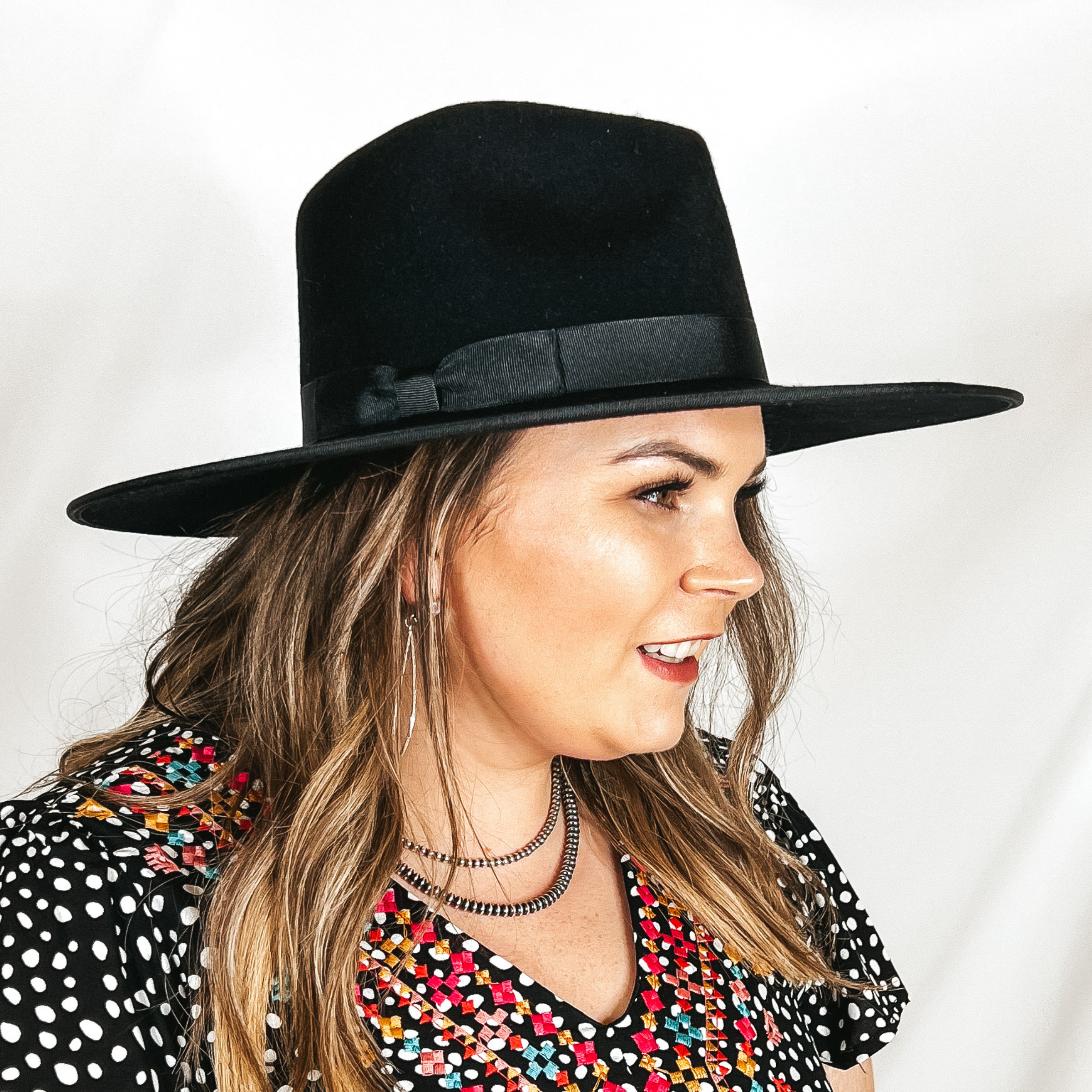 Lack of Color | Noir Rancher Wool Felt Hat in Black - Giddy Up Glamour Boutique