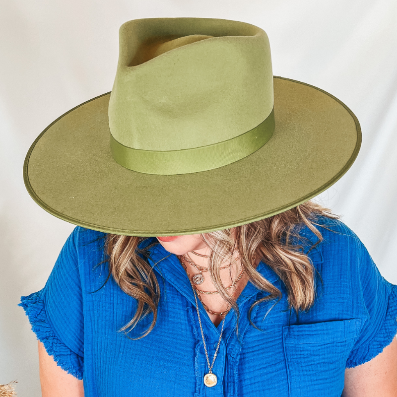 Light Green Rancher Wool Felt Hat – Giddy Up Glamour Boutique
