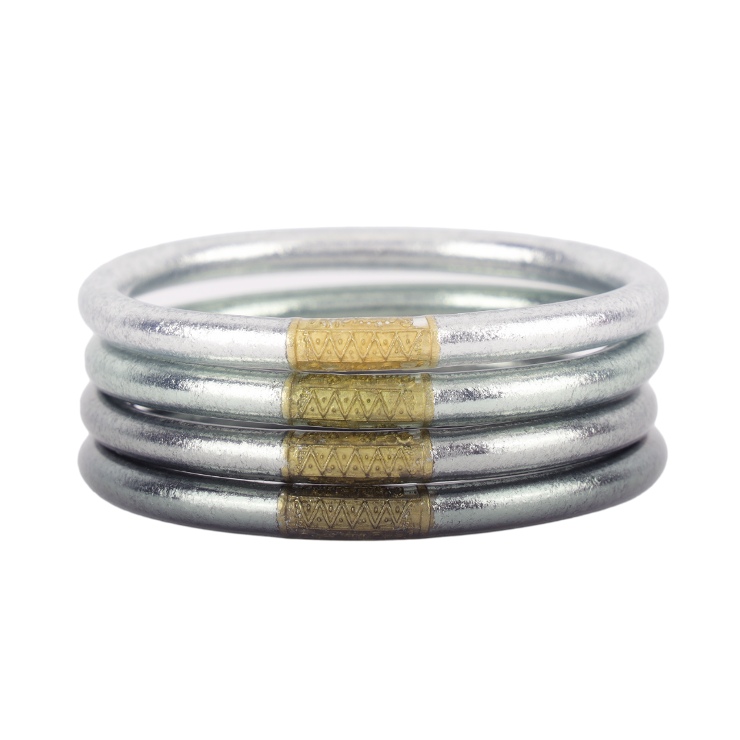 BuDhaGirl | Set of Four | All Weather Bangles in Moon - Giddy Up Glamour Boutique