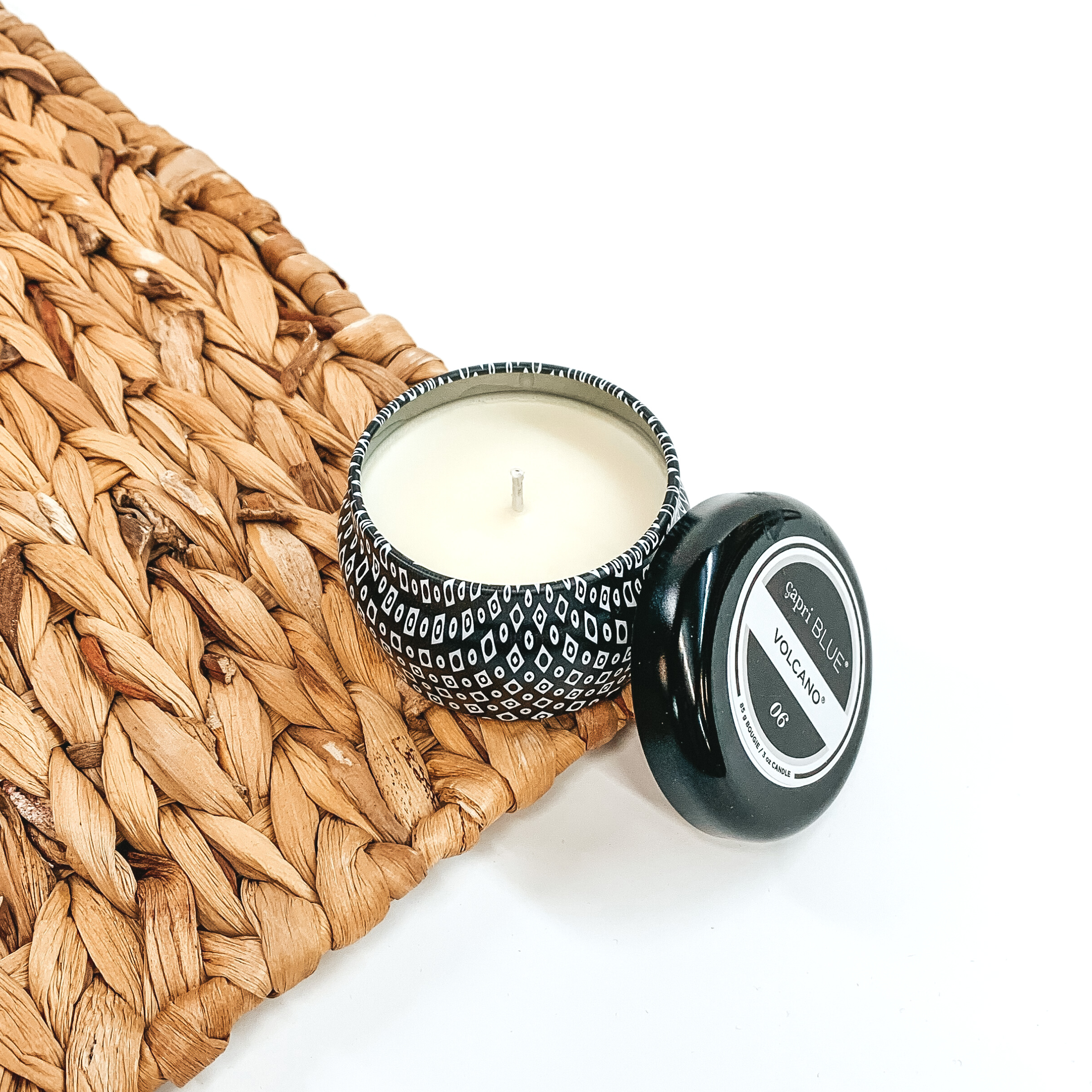 Capri Blue | 3 oz. Mini Tin Candle in Black | Volcano - Giddy Up Glamour Boutique