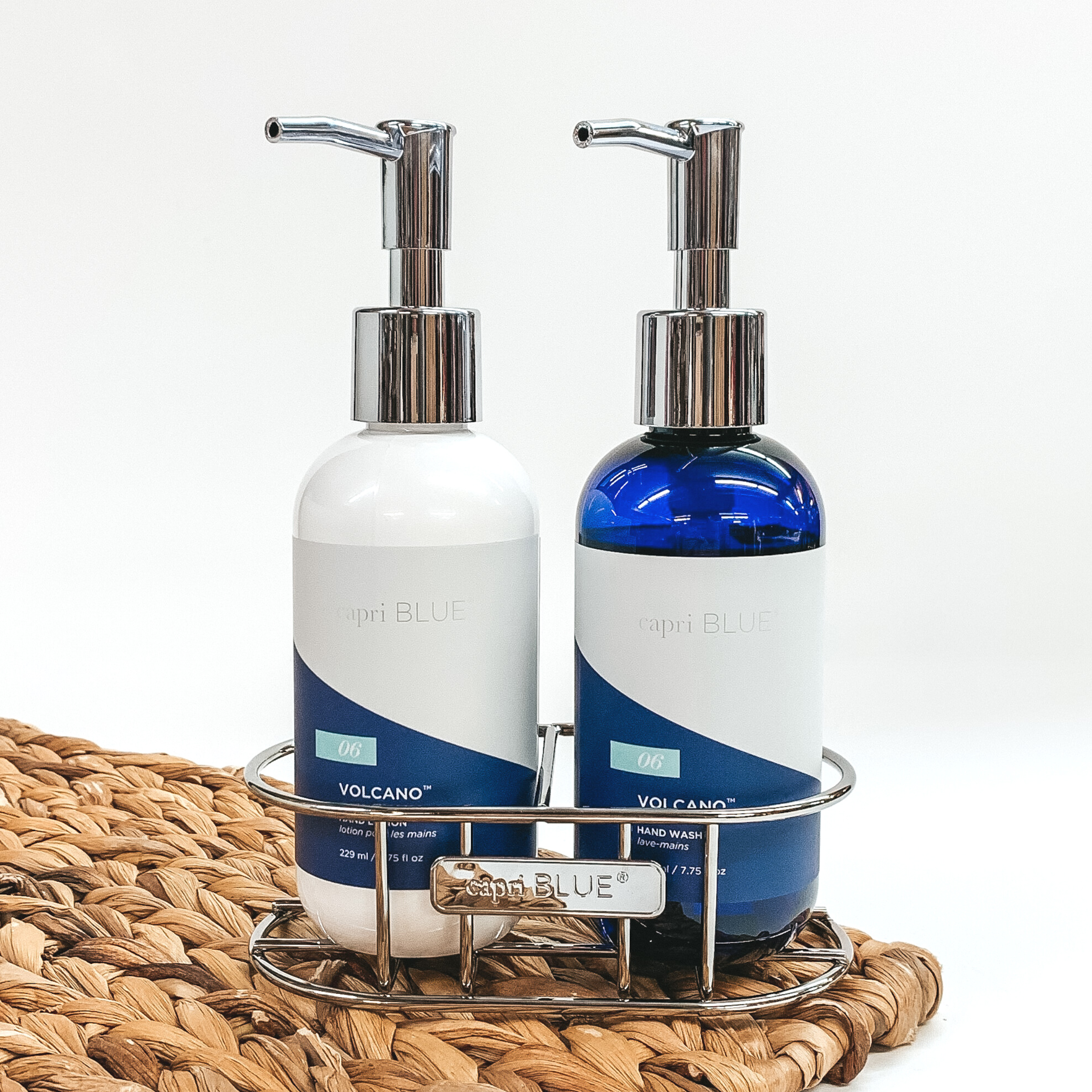 Capri Blue | Volcano Hand Wash and Lotion Set with Shower Caddy - Giddy Up Glamour Boutique