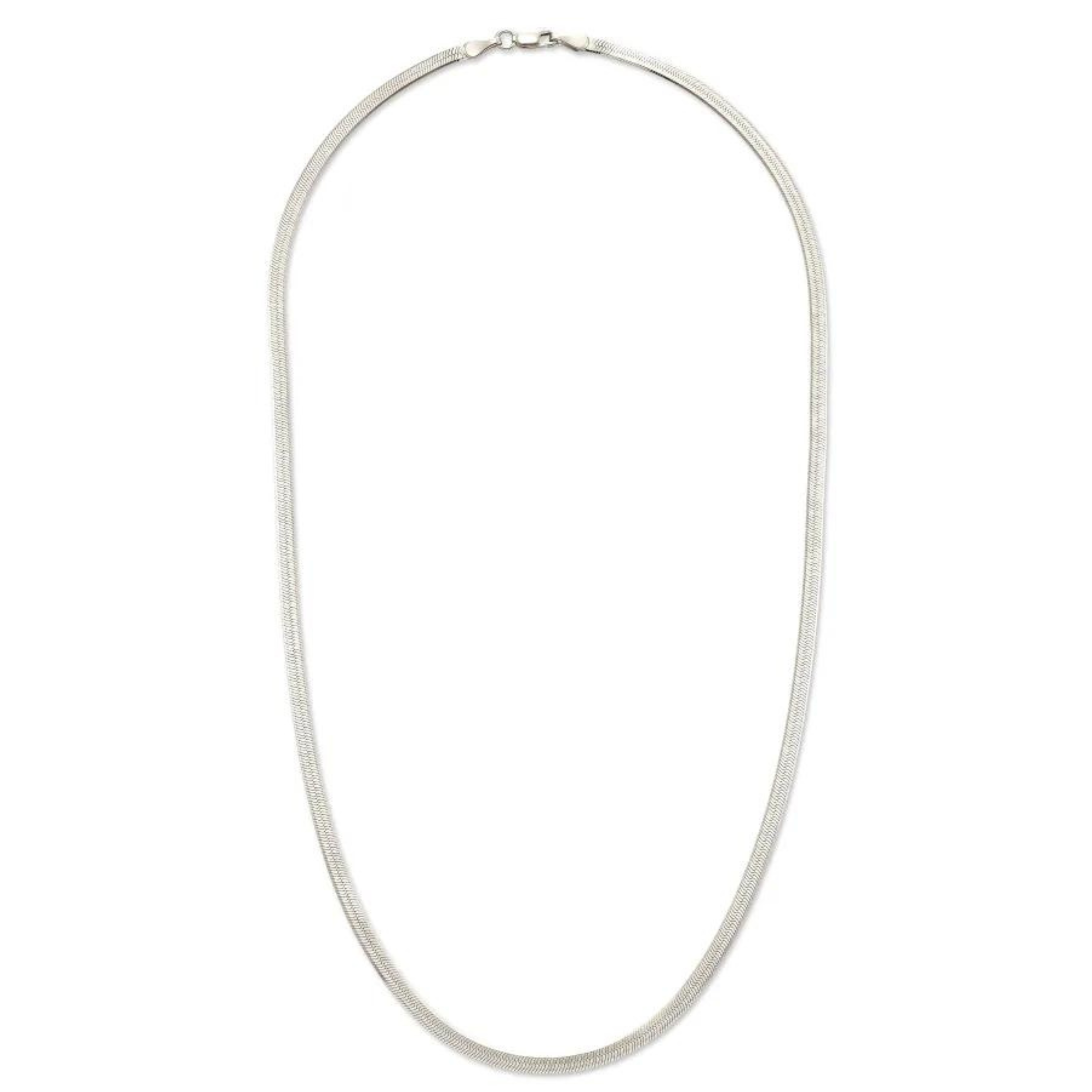Kendra Scott | Herringbone Chain Necklace in Sterling Silver - Giddy Up Glamour Boutique
