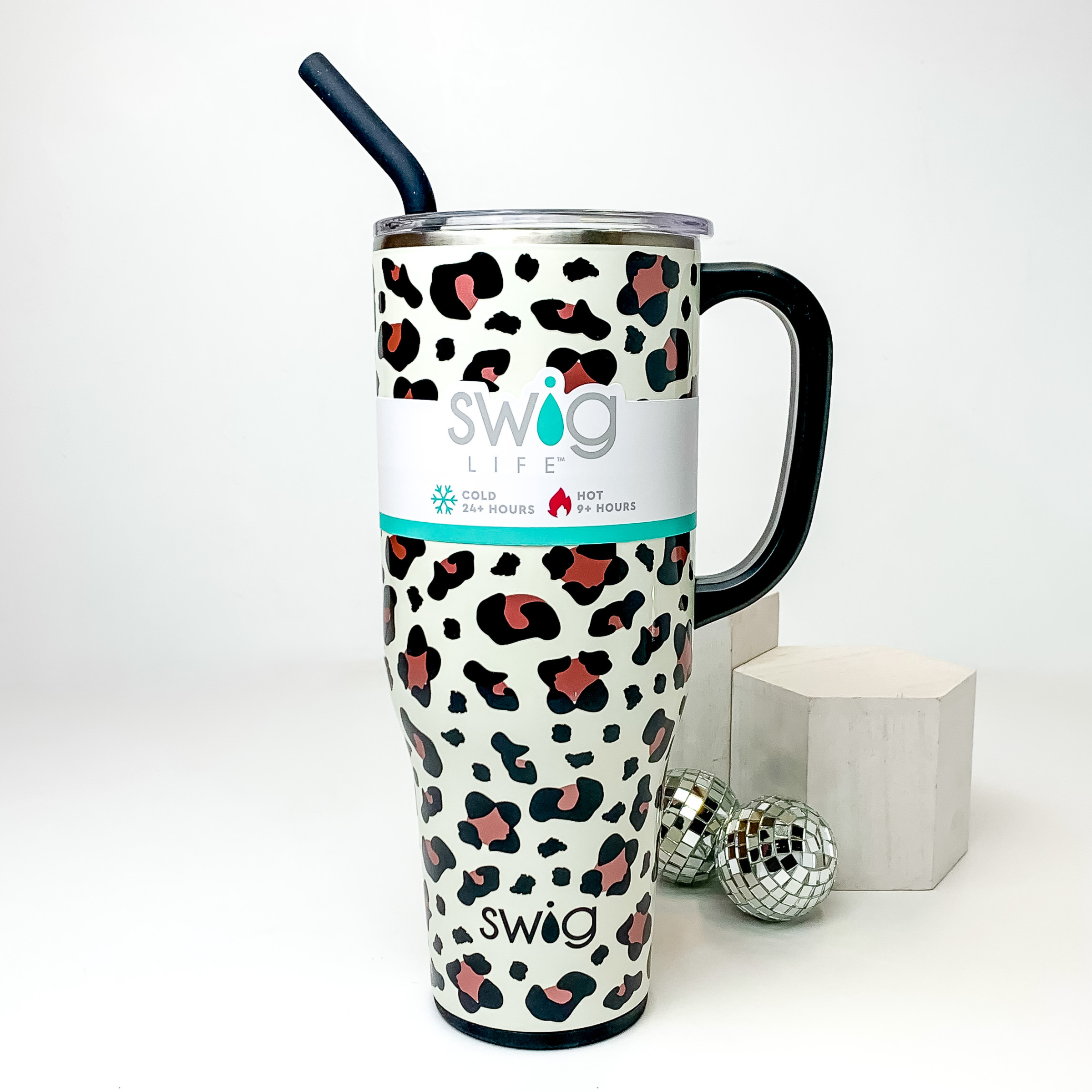 Swig | Luxy Leopard 40 oz Mega Mug - Giddy Up Glamour Boutique