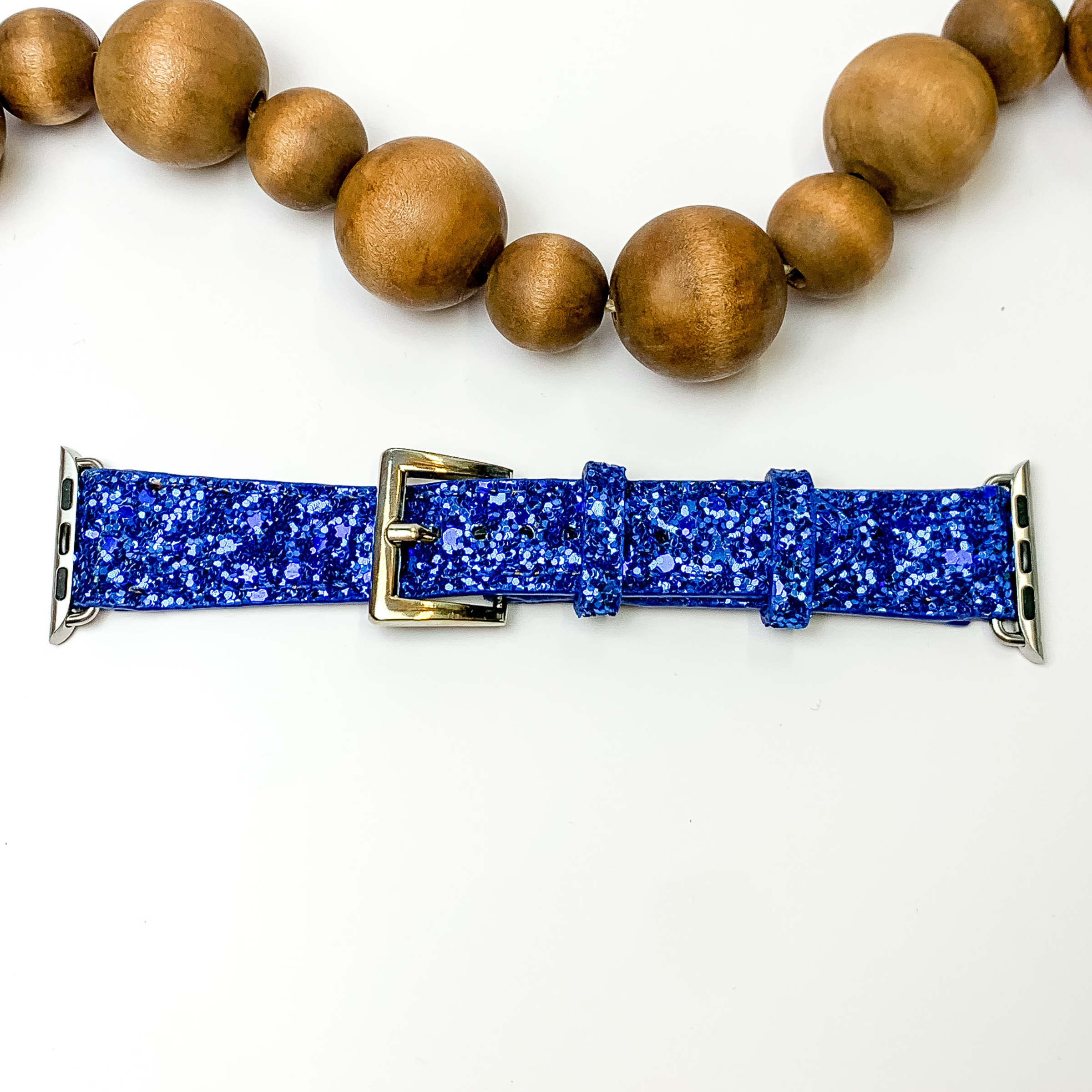Unstoppable Sparkle Apple Watch Band in Royal Blue Glitter - Giddy Up Glamour Boutique