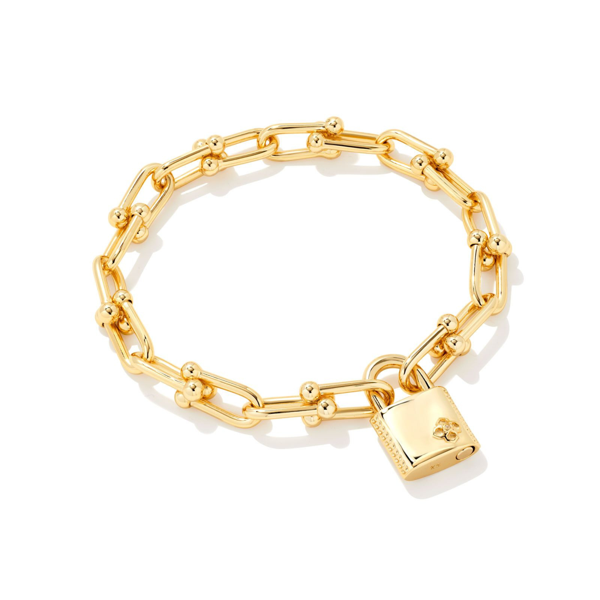 Kendra Scott | Jess Lock Chain Bracelet in Gold - Giddy Up Glamour Boutique