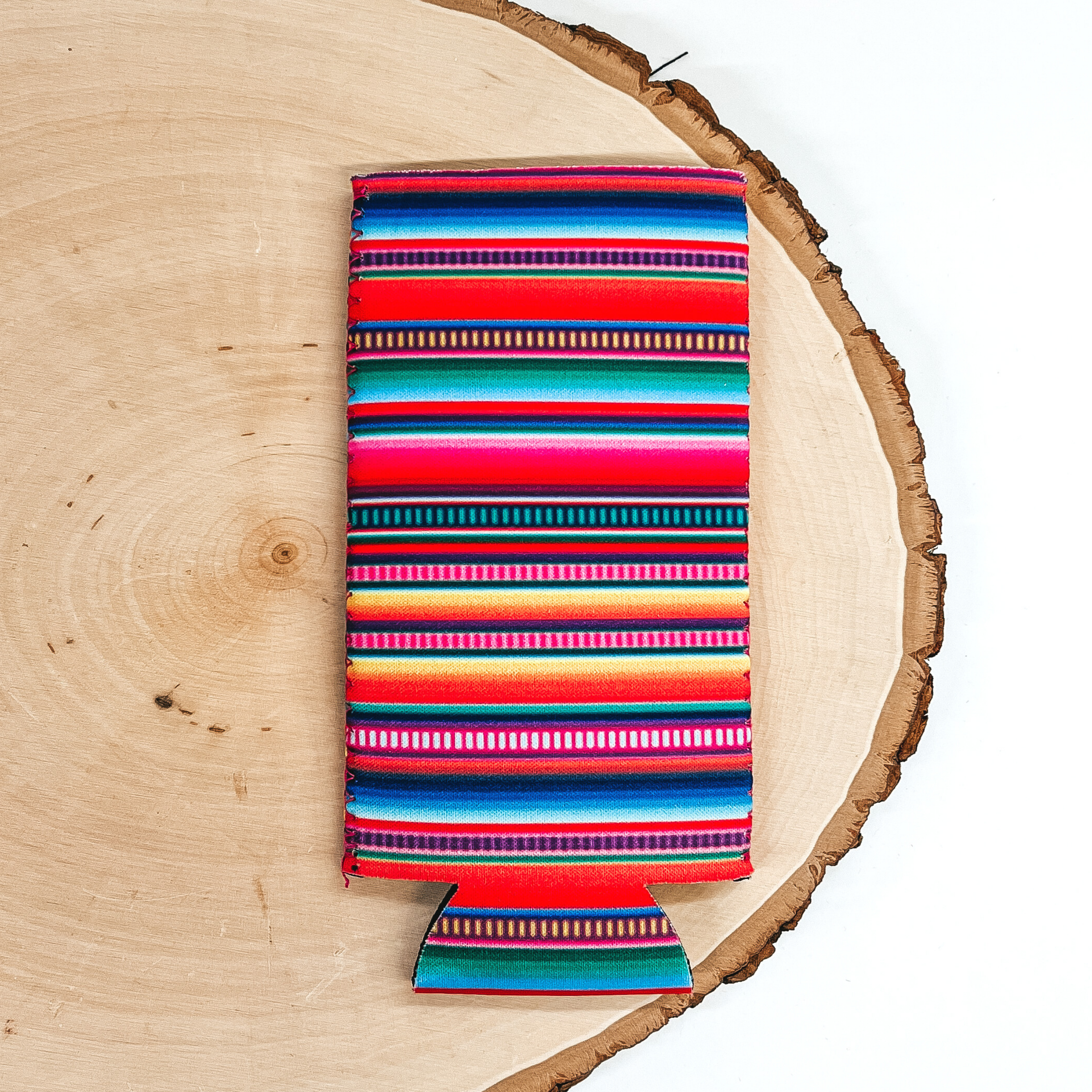 Buy 3 for $10 | Serape Print Slim Can Koozie - Giddy Up Glamour Boutique