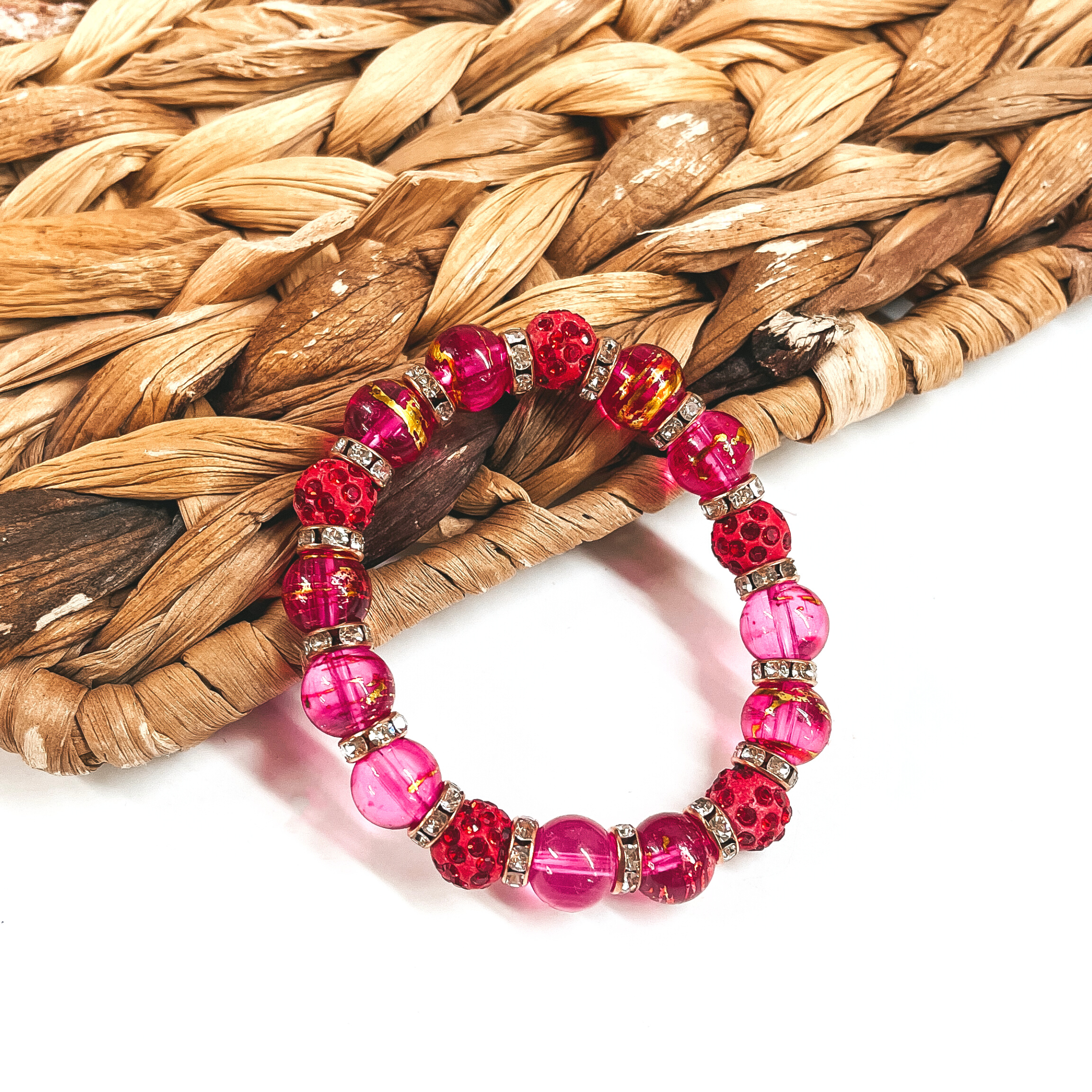 Buy 3 for $10 | Stretchy Bracelet with Crystal Detailing - Giddy Up Glamour Boutique
