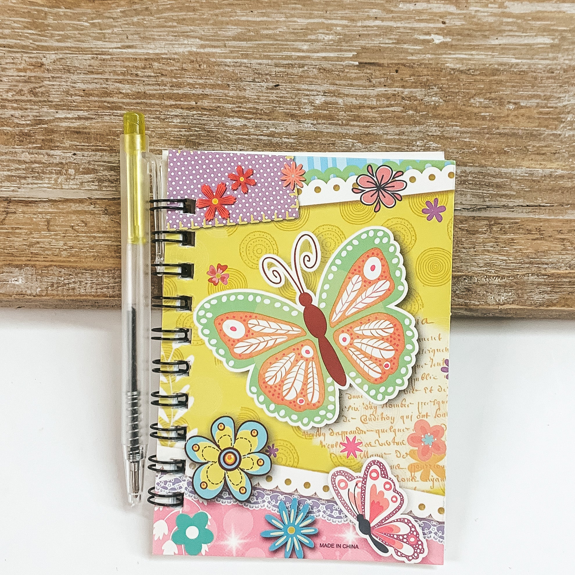 Buy 3 for $10 | Printed Butterfly Cover Note Pad - Giddy Up Glamour Boutique