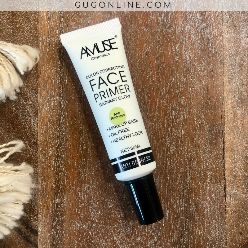 AMUSE | Anti Redness Color Correcting Face Primer - Giddy Up Glamour Boutique