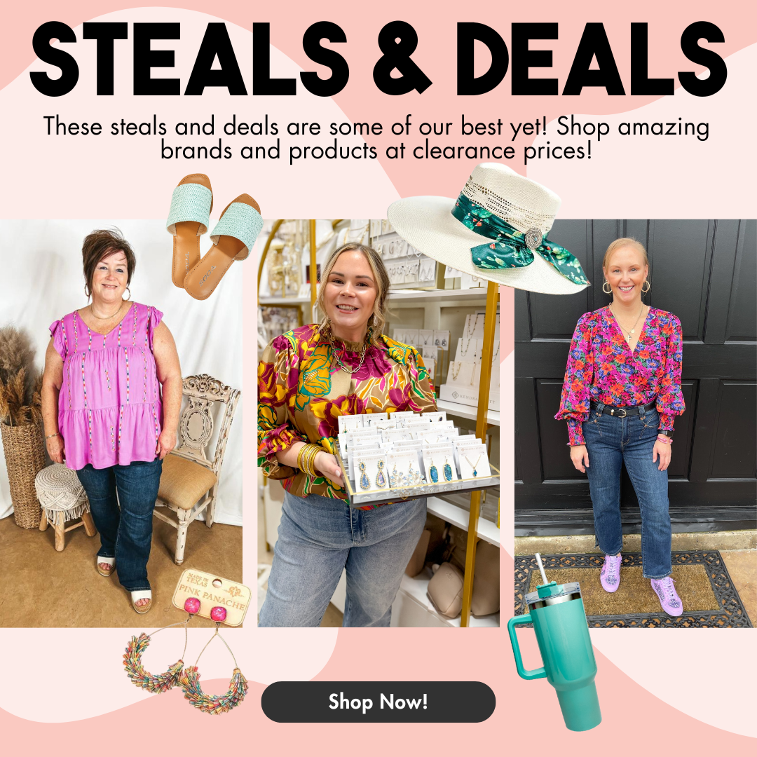 Saturday Steals and Deals at Giddy Up Glamour!