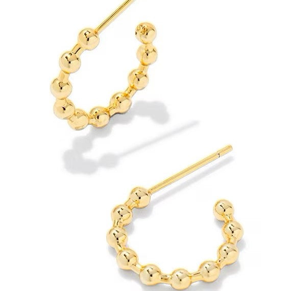 Kendra Scott | Oliver Gold Huggie Earrings - Giddy Up Glamour Boutique