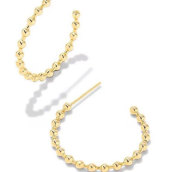 Kendra Scott | Oliver Gold Hoop Earrings - Giddy Up Glamour Boutique