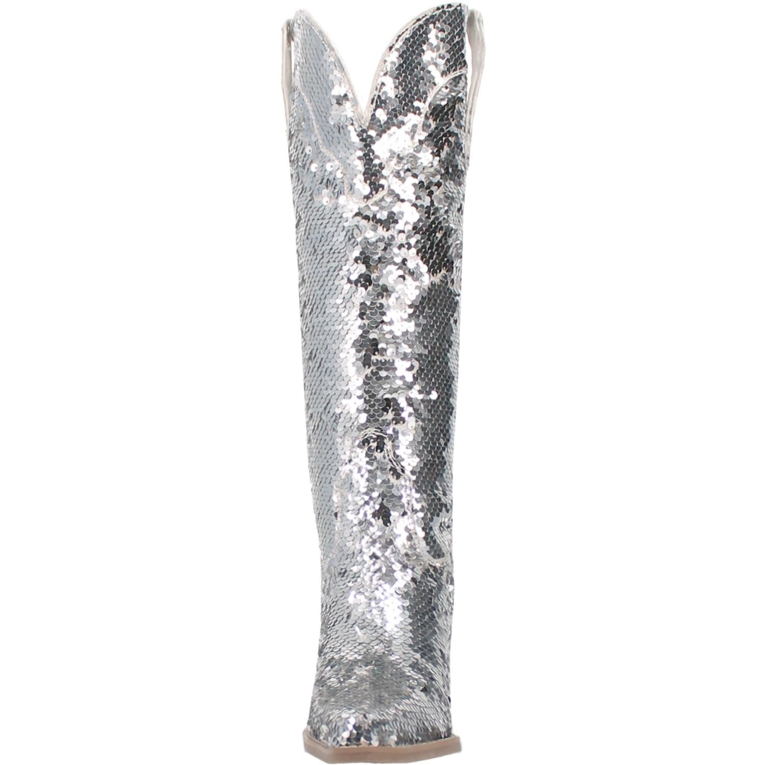 Online Exclusive | Dingo | Dance Hall Queen Cowboy Boot in Silver **PREORDER - Giddy Up Glamour Boutique