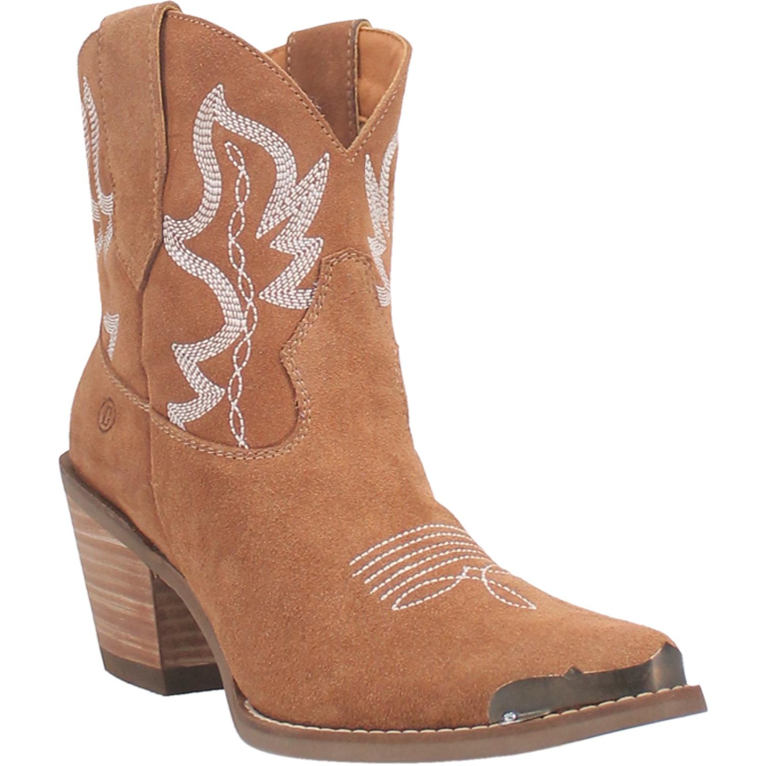 Online Exclusive | Dingo | Joy Ride Leather Bootie in Tan  **PREORDER - Giddy Up Glamour Boutique