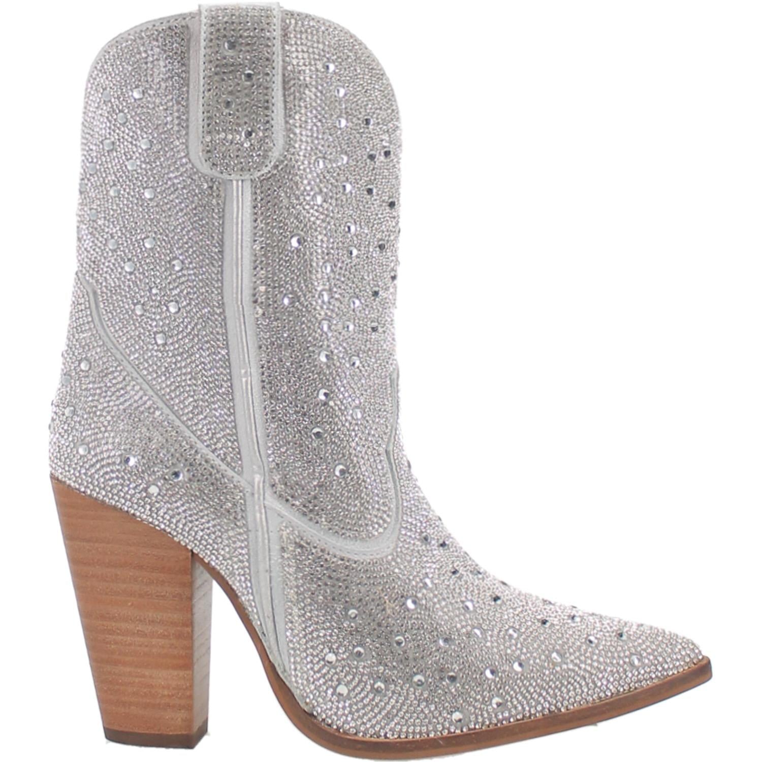 Online Exclusive | Dingo | Neon Moon Cowgirl Rhinestone Bootie in Silver **PREORDER - Giddy Up Glamour Boutique