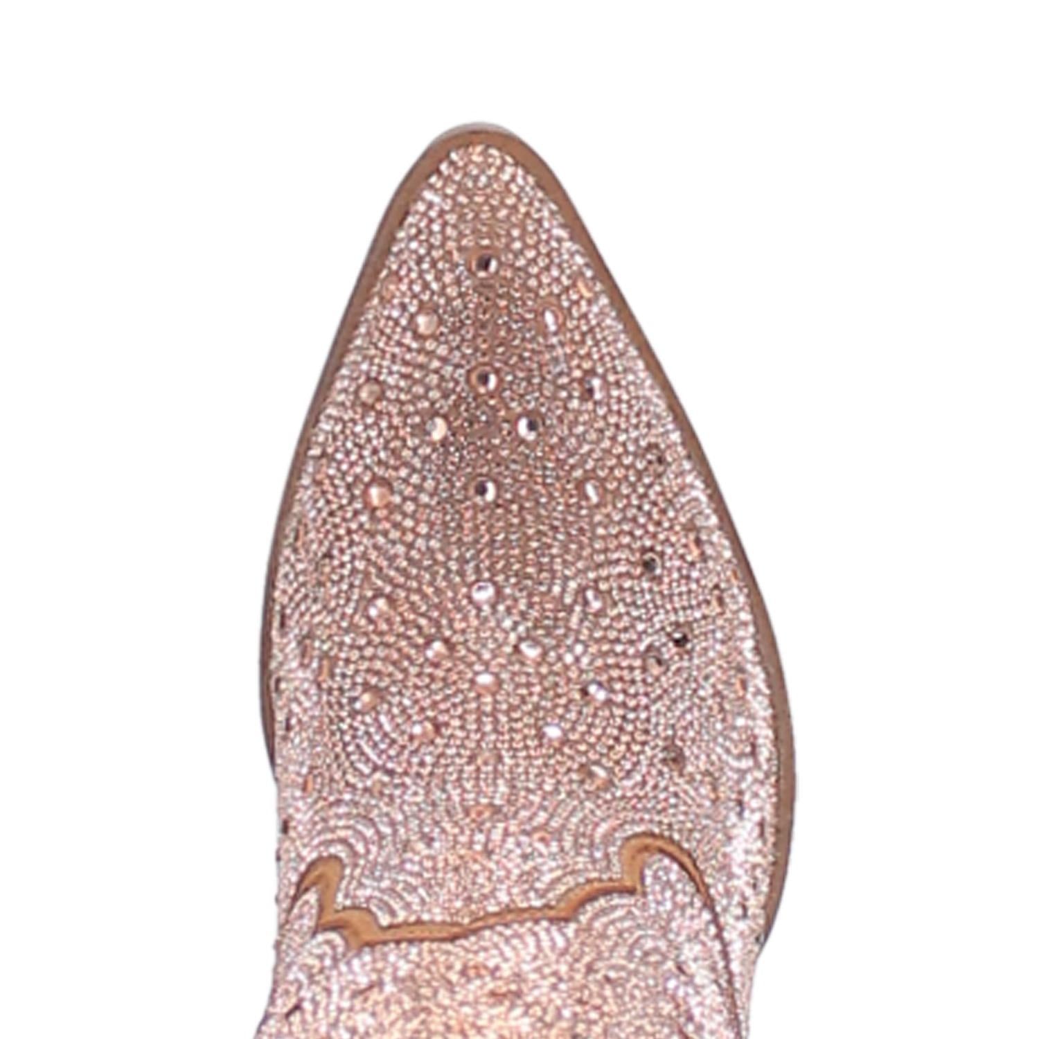 Online Exclusive | Dingo | Neon Moon Cowgirl Rhinestone Bootie in Rose Gold **PREORDER - Giddy Up Glamour Boutique