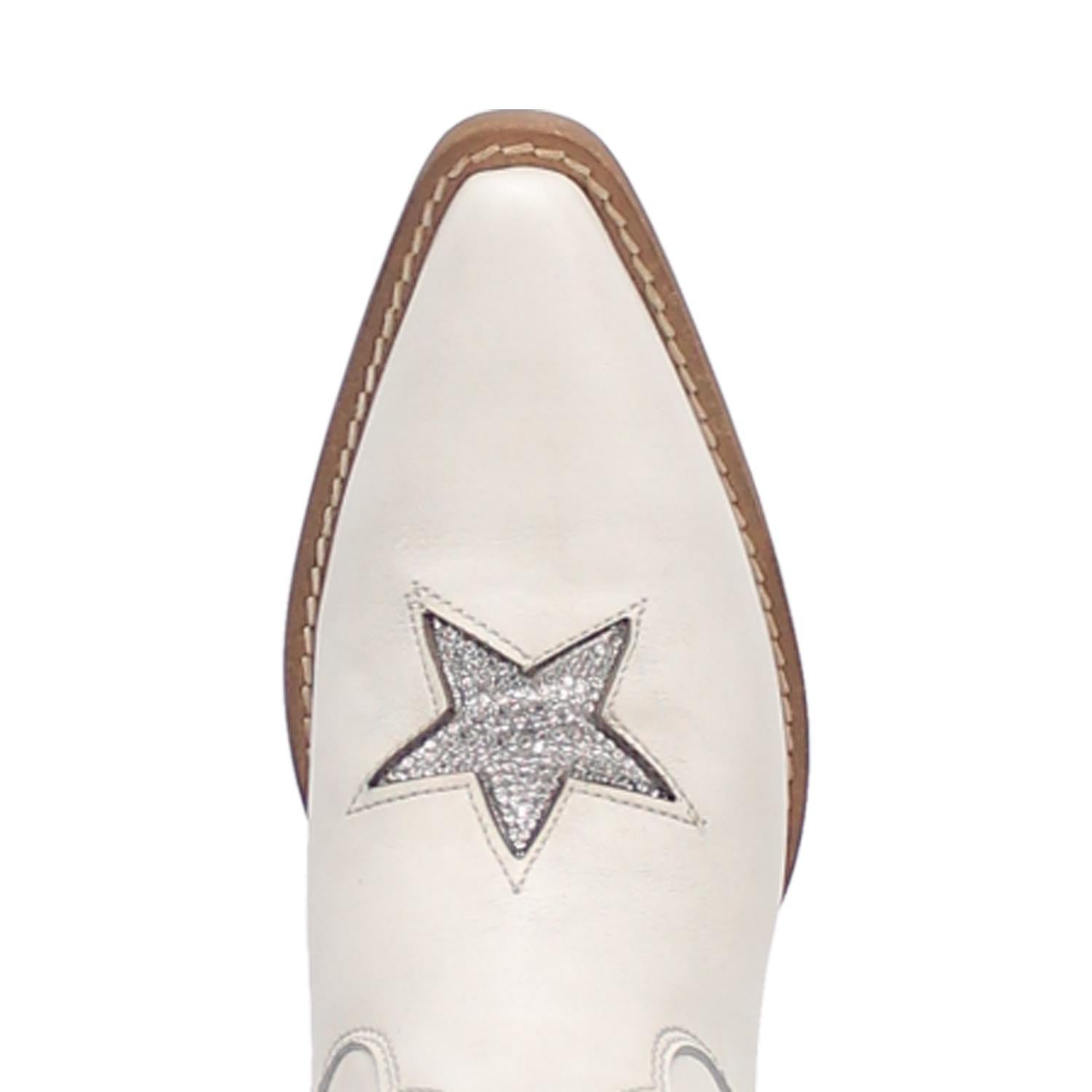 Online Exclusive | Dingo | Star Struck Leather Bootie in White  **PREORDER - Giddy Up Glamour Boutique