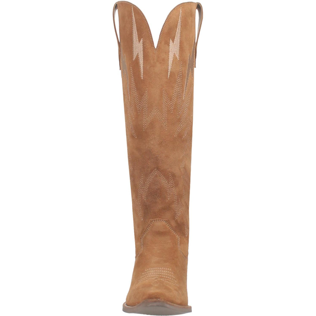 Online Exclusive | Dingo | Thunder Road Suede Leather Cowboy Boots in Camel Brown **PREORDER - Giddy Up Glamour Boutique