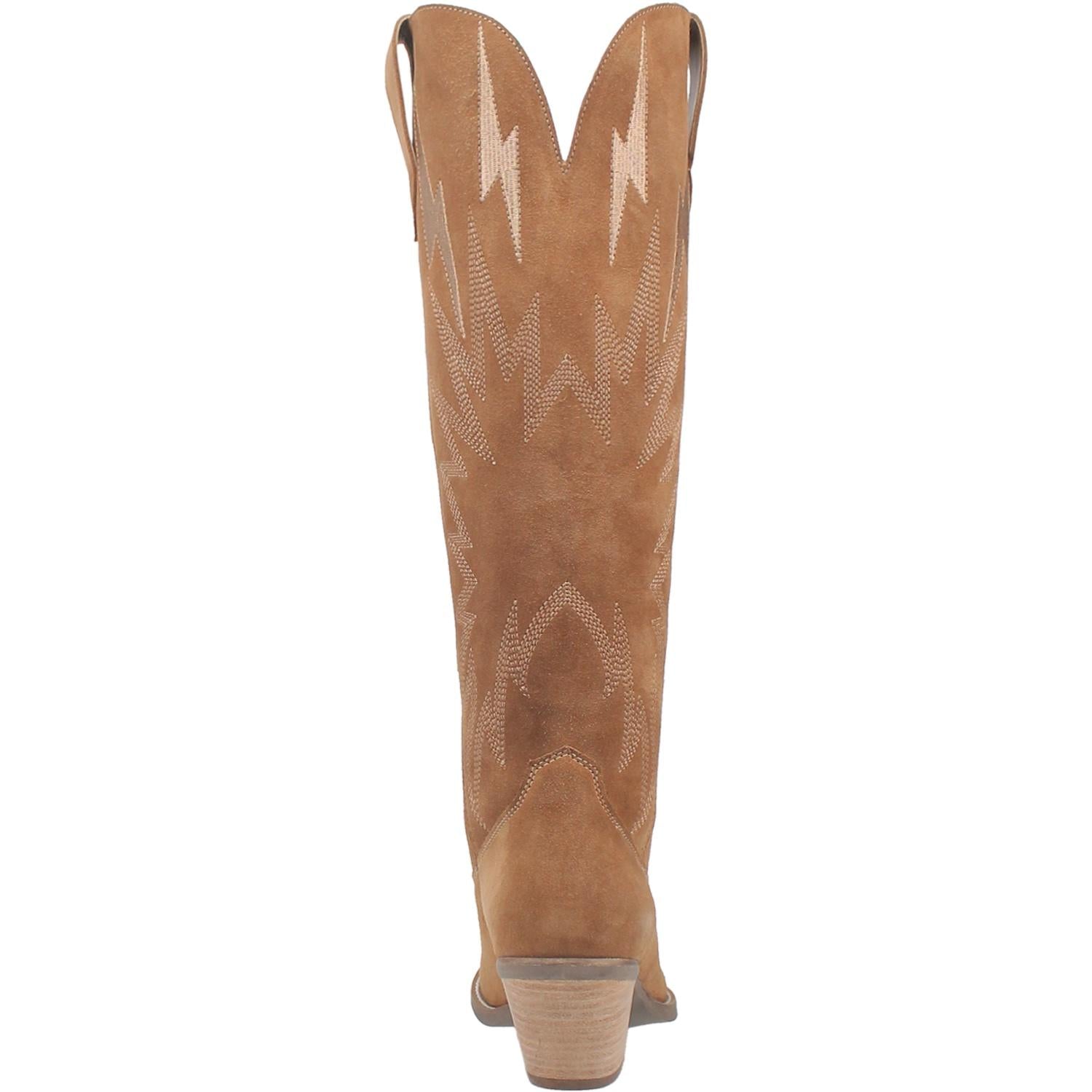 Online Exclusive | Dingo | Thunder Road Suede Leather Cowboy Boots in Camel Brown **PREORDER - Giddy Up Glamour Boutique