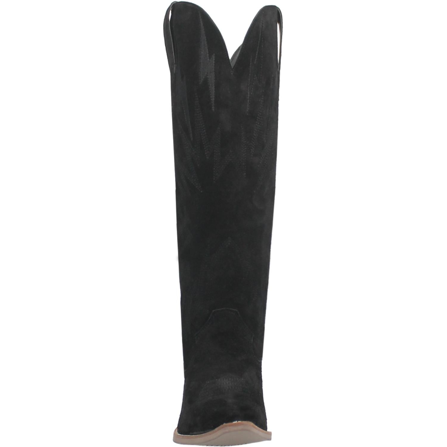 Online Exclusive | Dingo | Thunder Road Suede Leather Cowboy Boots in Black **PREORDER - Giddy Up Glamour Boutique