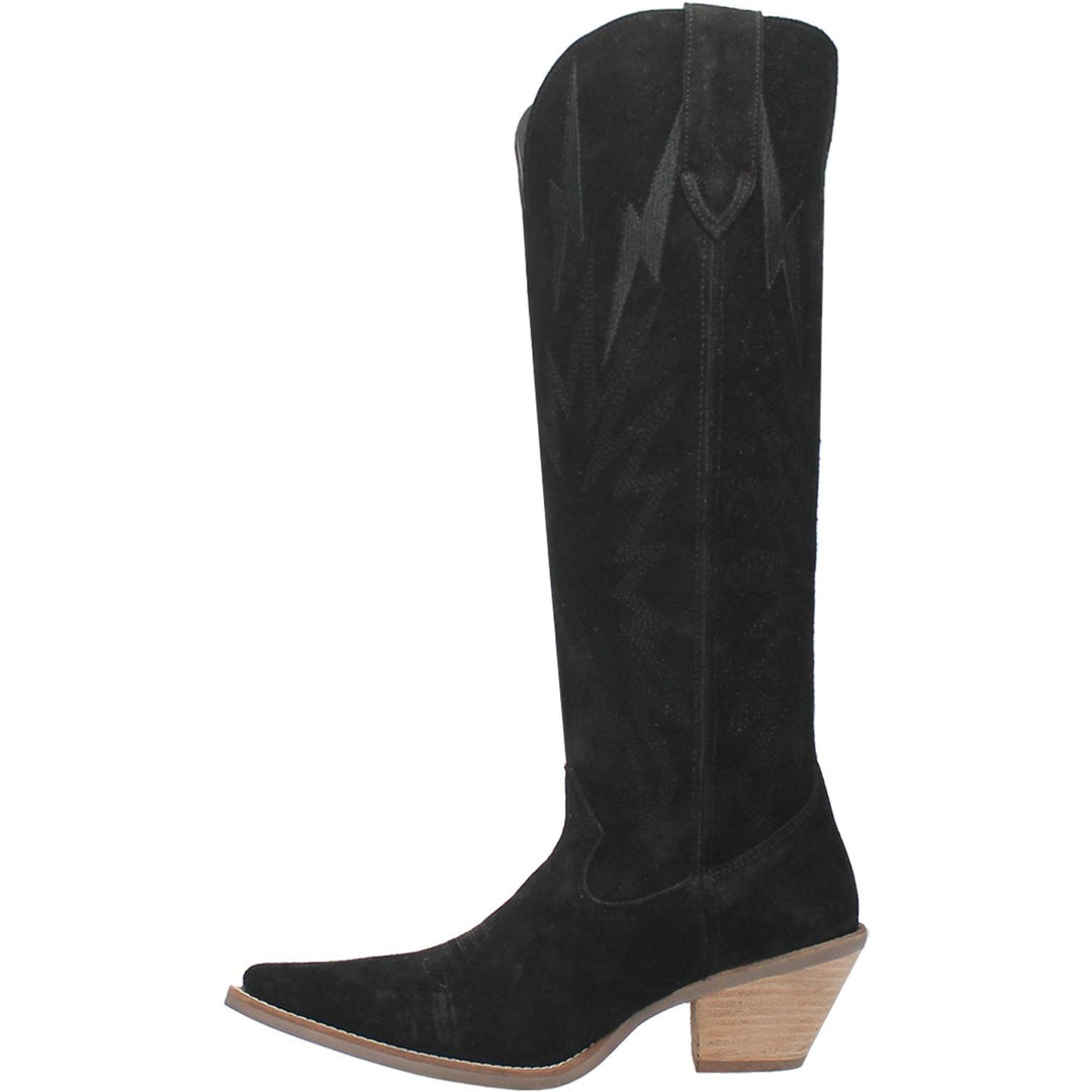 Online Exclusive | Dingo | Thunder Road Suede Leather Cowboy Boots in Black **PREORDER - Giddy Up Glamour Boutique