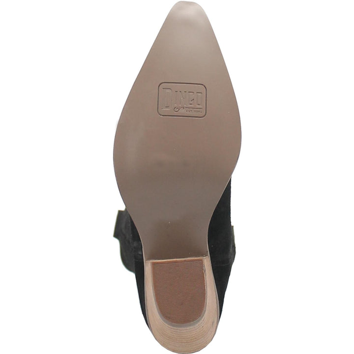 Online Exclusive | Dingo | Thunder Road Suede Leather Cowboy Boots in Black **PREORDER - Giddy Up Glamour Boutique