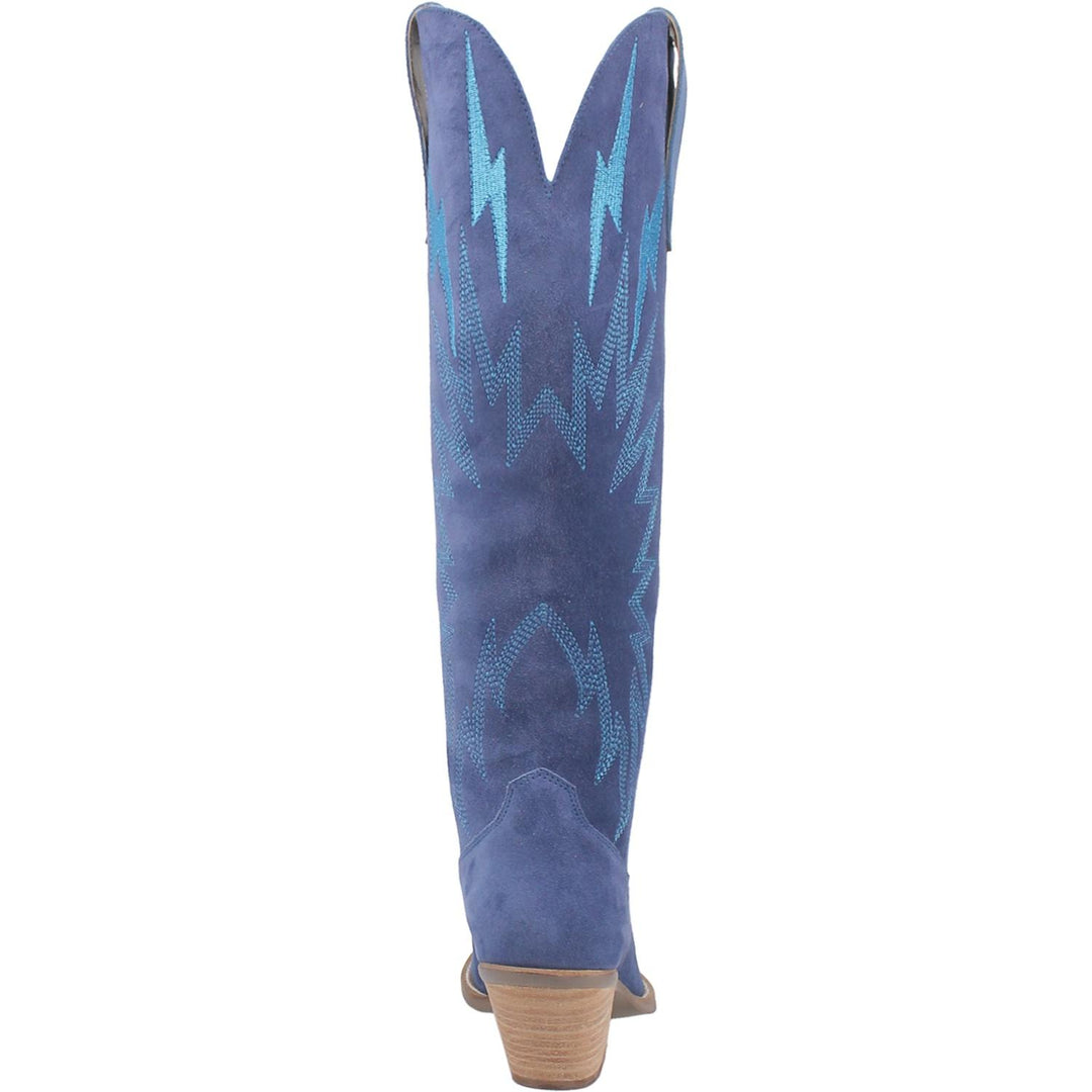 Online Exclusive | Dingo | Thunder Road Suede Leather Cowboy Boots in Blue **PREORDER - Giddy Up Glamour Boutique