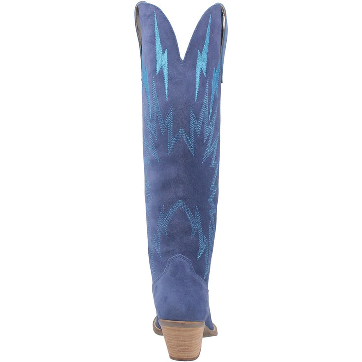 Online Exclusive | Dingo | Thunder Road Suede Leather Cowboy Boots in Blue **PREORDER - Giddy Up Glamour Boutique