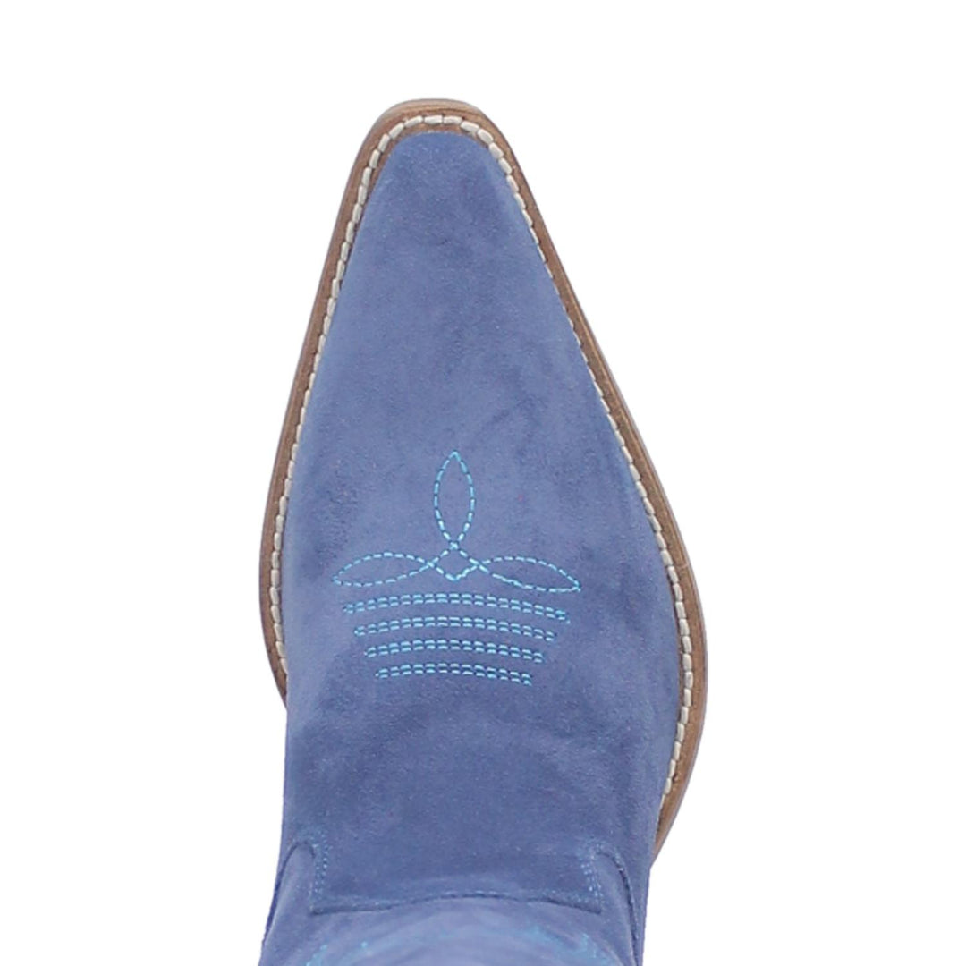 Online Exclusive | Dingo | Thunder Road Suede Leather Cowboy Boots in Blue **PREORDER - Giddy Up Glamour Boutique