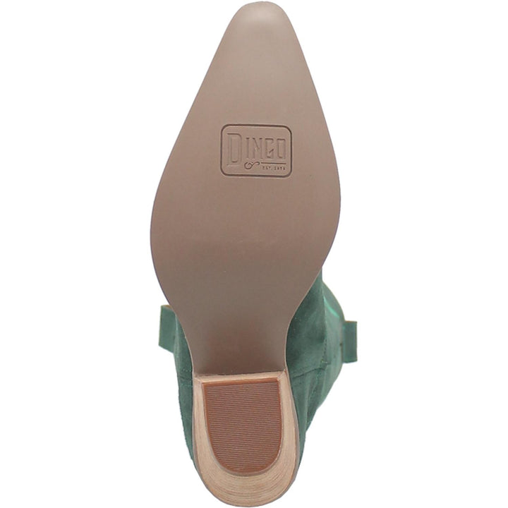 Online Exclusive | Dingo | Thunder Road Suede Leather Cowboy Boots in Green **PREORDER - Giddy Up Glamour Boutique