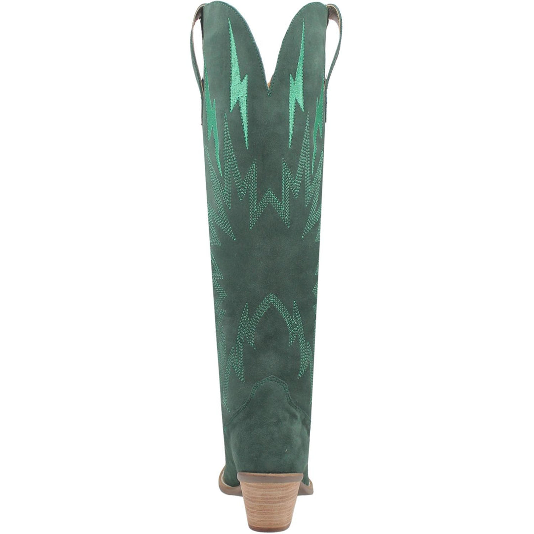 Online Exclusive | Dingo | Thunder Road Suede Leather Cowboy Boots in Green **PREORDER - Giddy Up Glamour Boutique