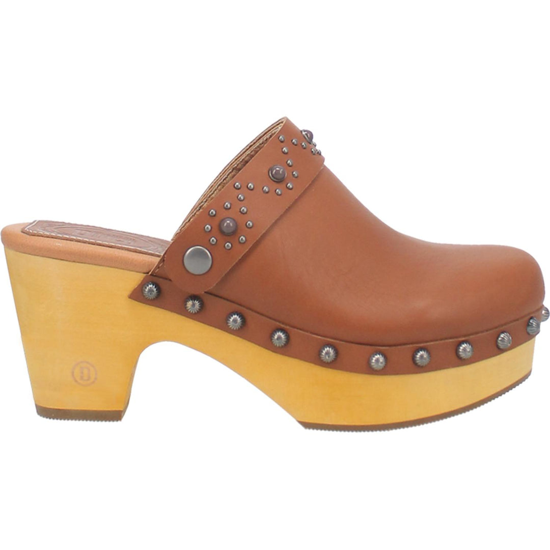 Online Exclusive | Dingo | Deadwood Leather Clog Heels in Tan **PREORDER - Giddy Up Glamour Boutique