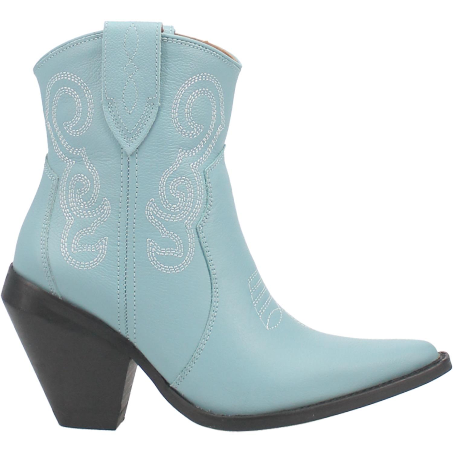 Online Exclusive | Dingo | Pretty N Prissy Leather Bootie in Blue **PREORDER - Giddy Up Glamour Boutique
