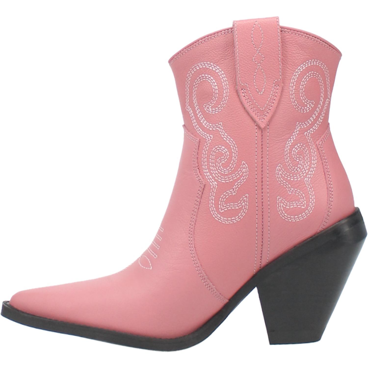 Online Exclusive | Dingo | Pretty N Prissy Leather Bootie in Pink  **PREORDER - Giddy Up Glamour Boutique